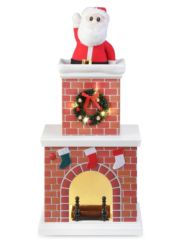 Mr. Christmas Animated Santa In Chimney